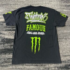 Y2K FAMOUS STARS & STRAPS Monster Energy Twitch T-Shirt- Like New!